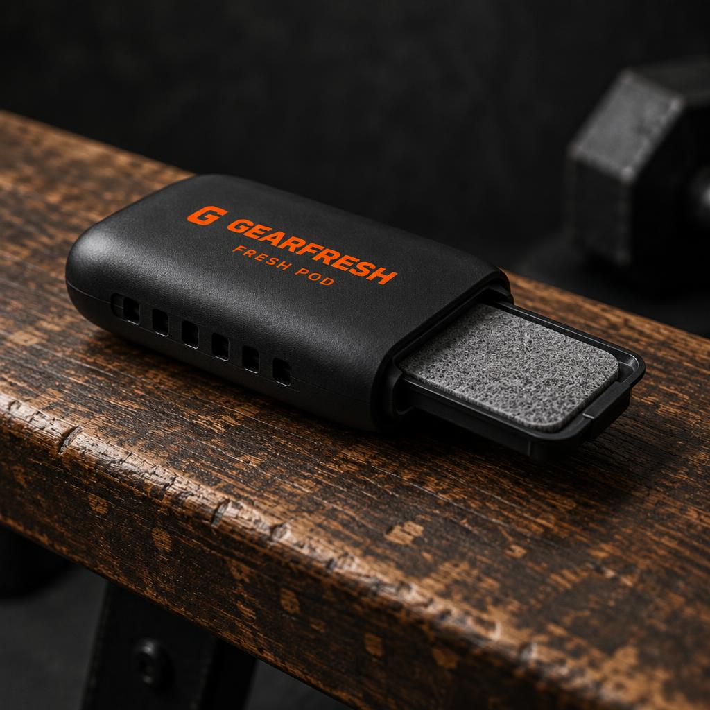 The GearFresh Fresh Pod scent capsule with its replaceable scented insert